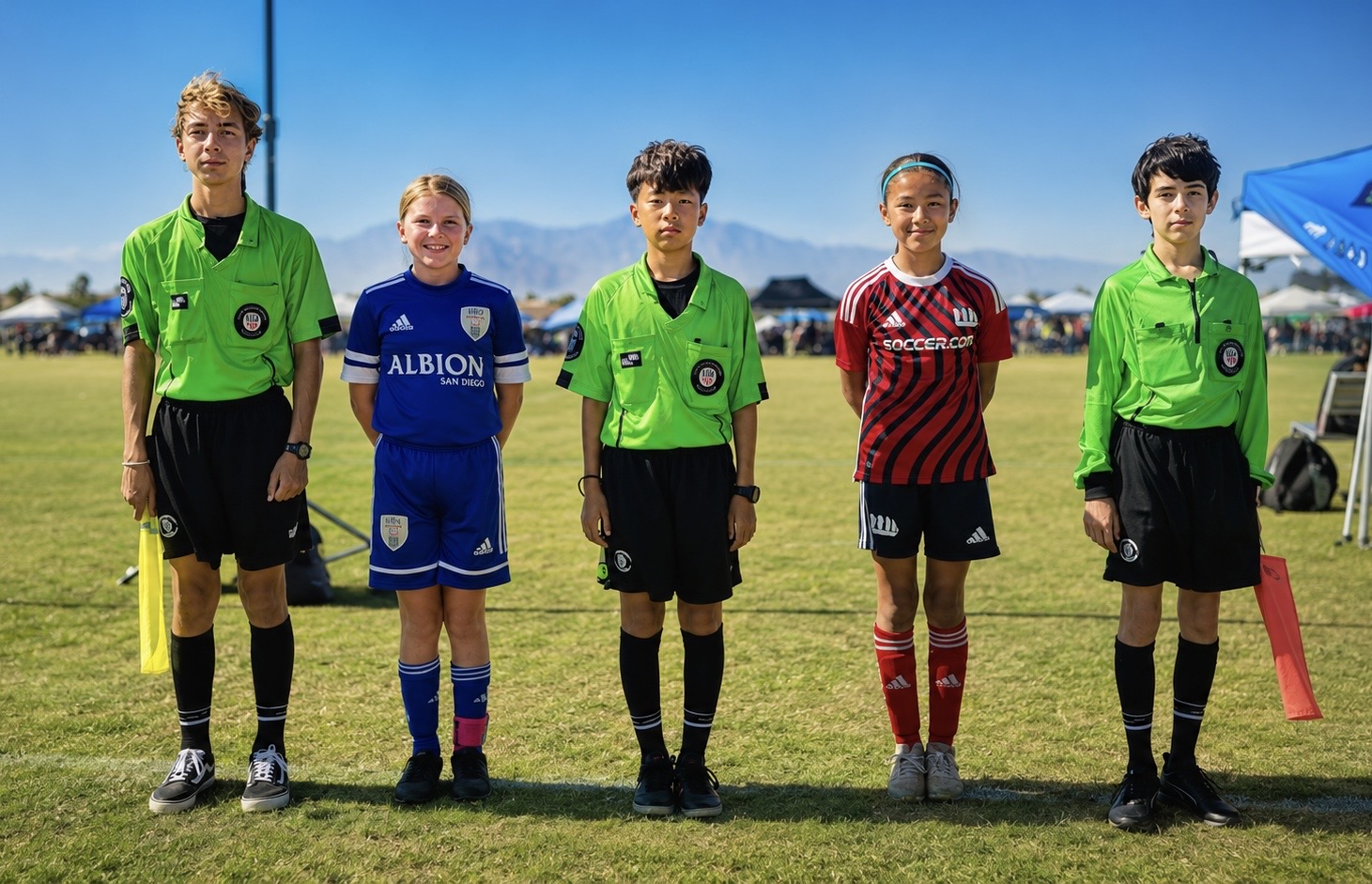 Youth soccer referee development program